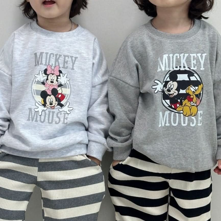 Toddler Disney Sweatshirt and Stripe Pull-on Pants Set (2-7y) - 2 Colors - AT NOON STORE