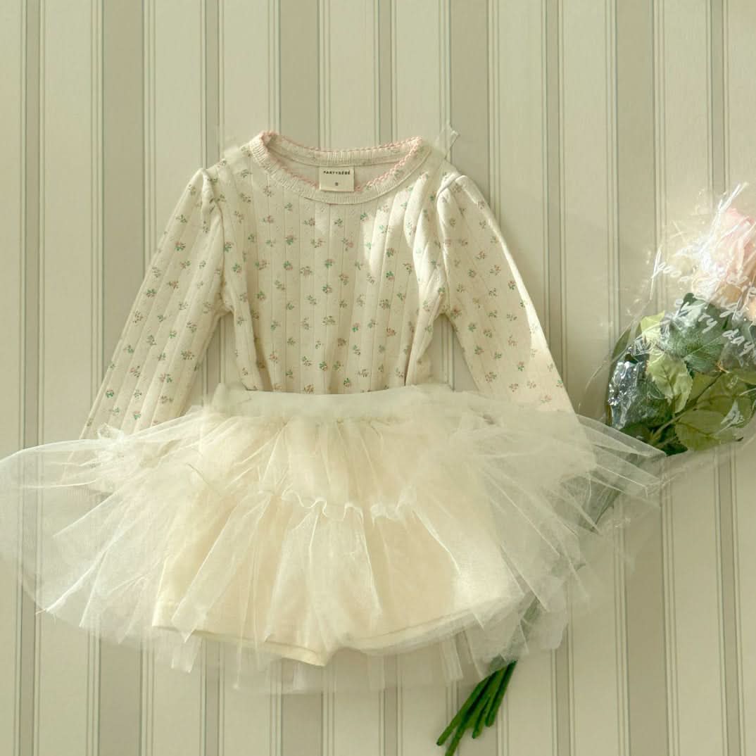 Baby/Toddler S25 Lovely Tutu Skirt (3m-4y) - Ivory - AT NOON STORE