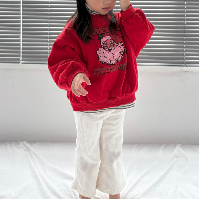 Toddler W25 Merry Christmas Long Sleeve Sweatshirt (1-7y, Adult) - 2 Colors