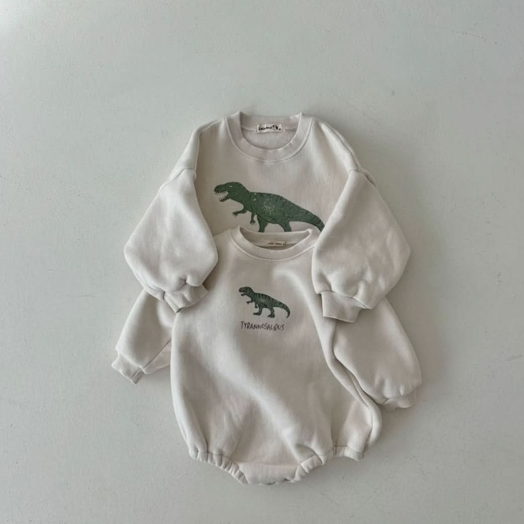 Toddler Land W24 Warm Brushed Fabric Dinosaur Sweatshirt (1-6y) - 3 Colors - AT NOON STORE