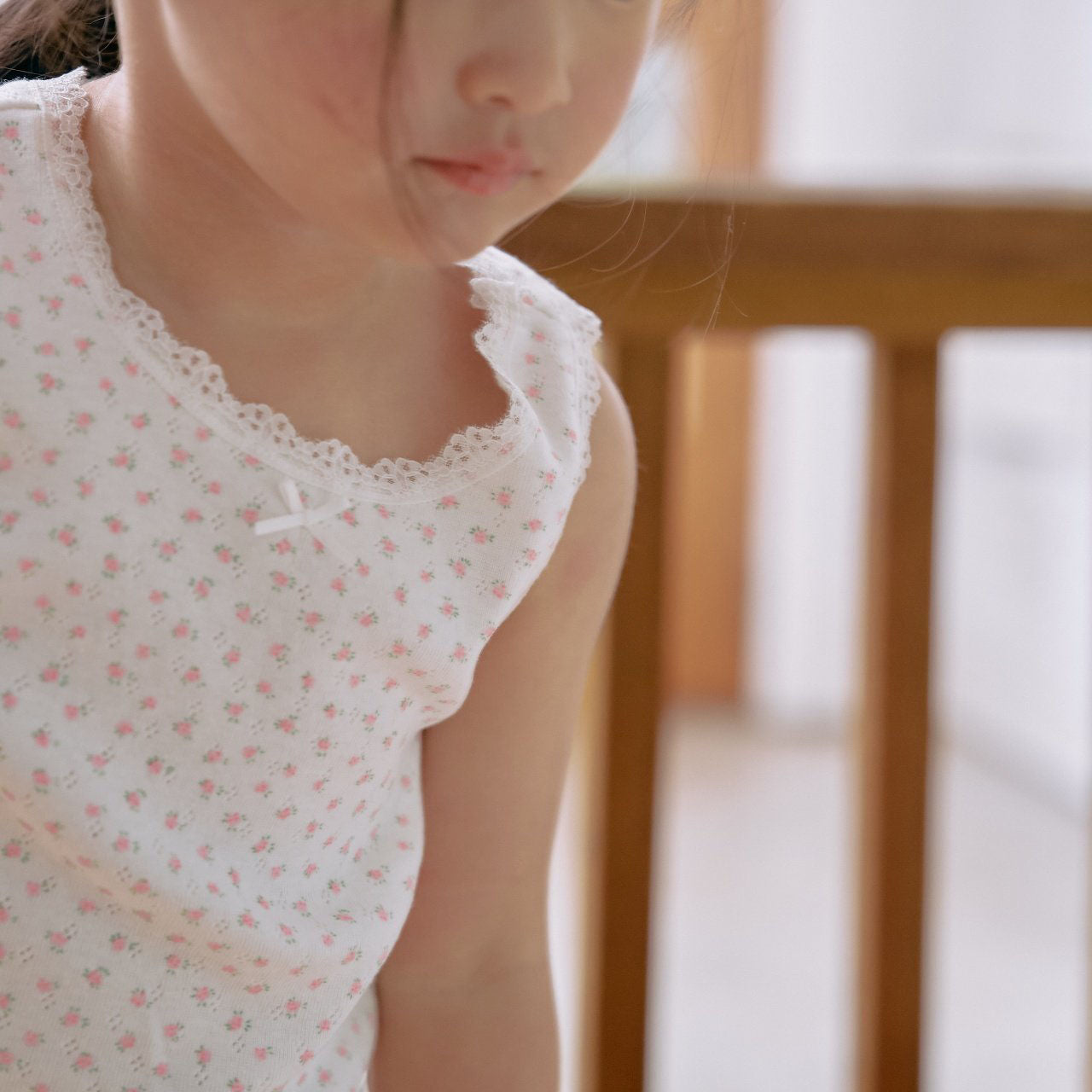 Girl SS25 Lace Trim Floral Sleeveless Top and Shorts Set (2-7y) - Pink Floral