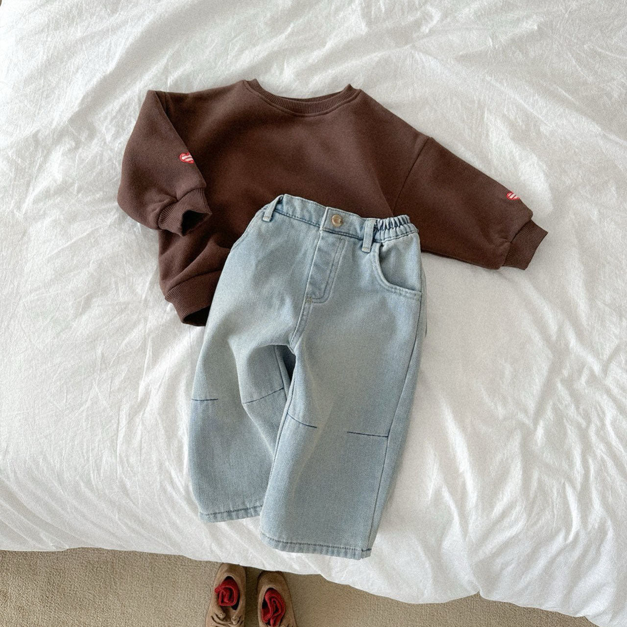 Toddler W25 Darted Denim Pants (10m-4y) - 2 Colors - AT NOON STORE