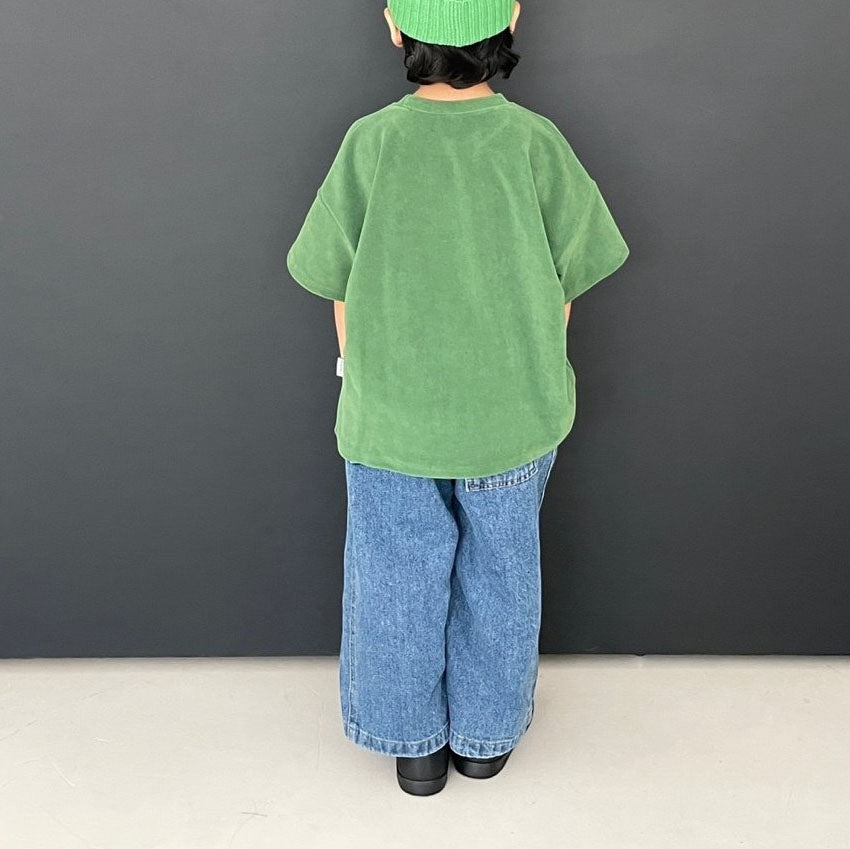 Toddler F25 Side Stitch Detail Denim Pants (3-7y) - Denim - AT NOON STORE