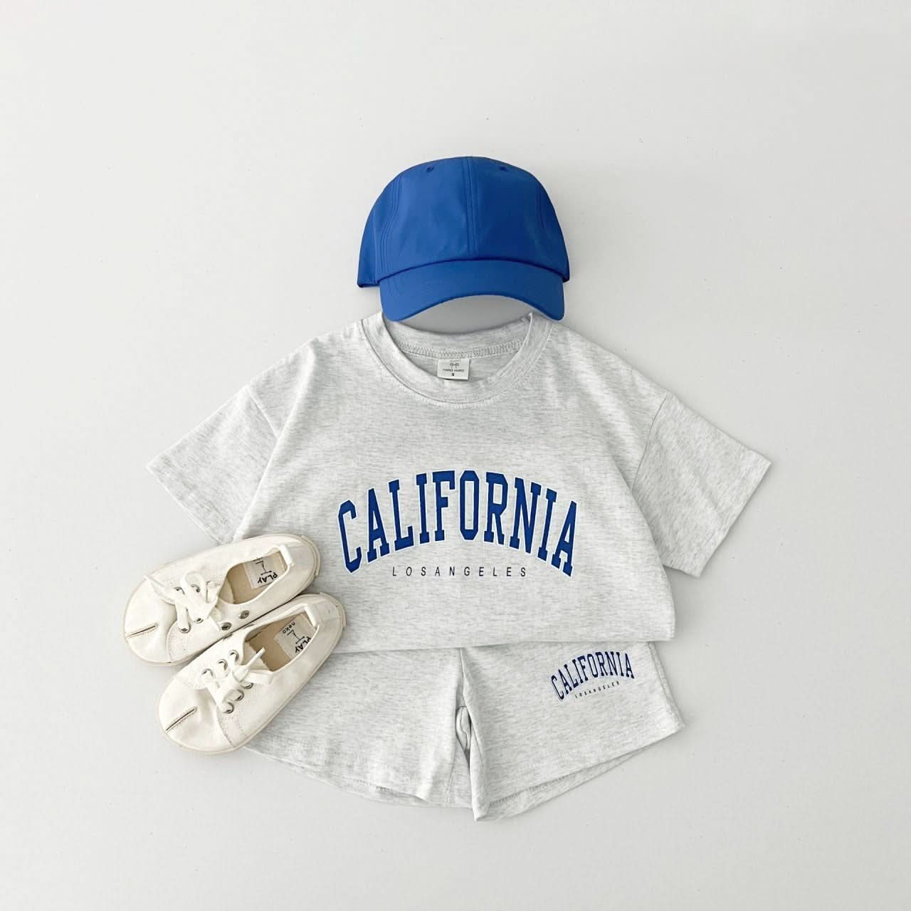 Kids CALIFORNIA T-Shirt and Shorts Set (2-7y) - 3 Colors - AT NOON STORE