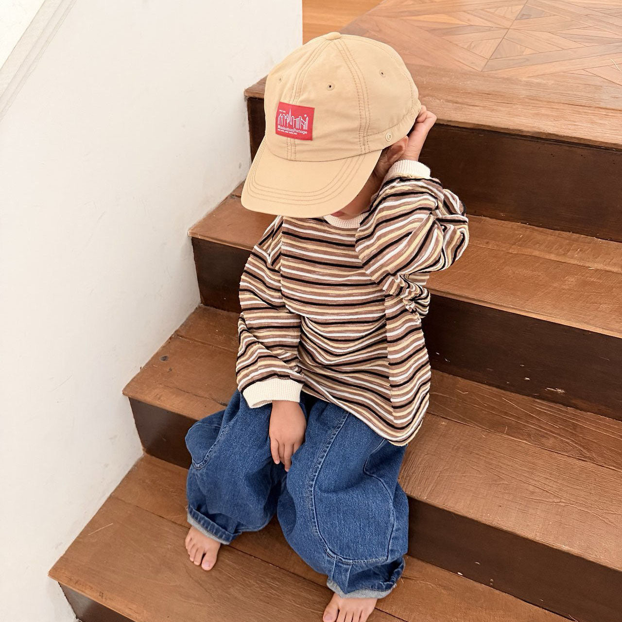 Toddler F26 Stitch Detail Denim Pants (1-7y) - Blue