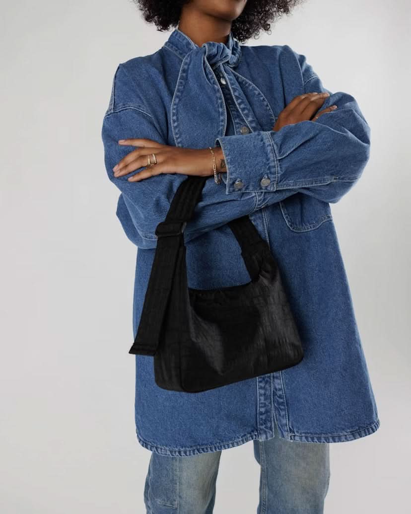 Baggu Mini Nylon Shoulder Bag - Black - AT NOON STORE