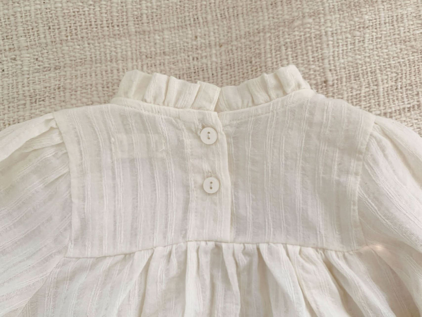 Toddler Ruffle Trim Lace York Dress (1-5y) - Cream - AT NOON STORE