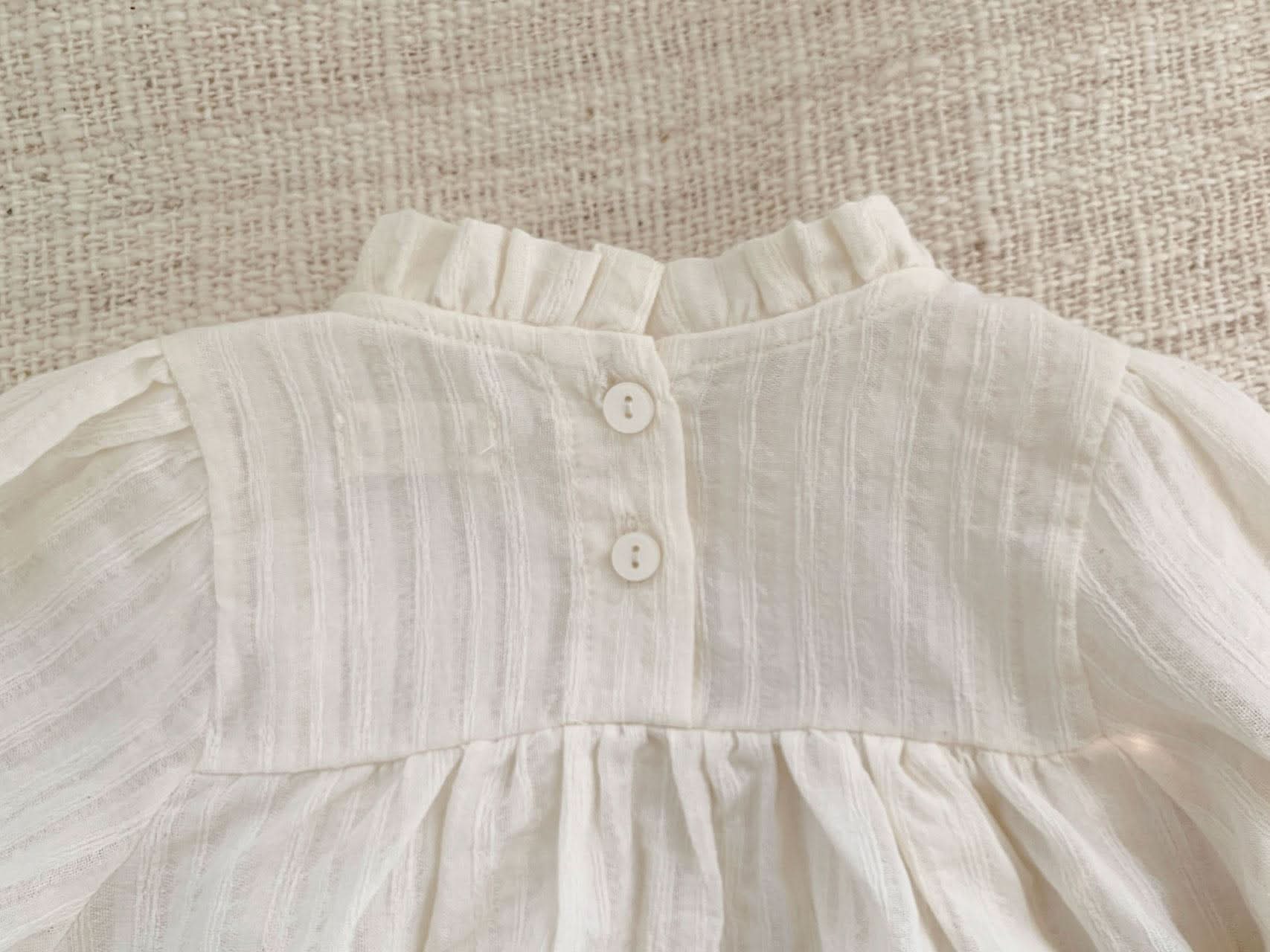 Toddler Ruffle Trim Lace York Dress (1-5y) - Cream - AT NOON STORE