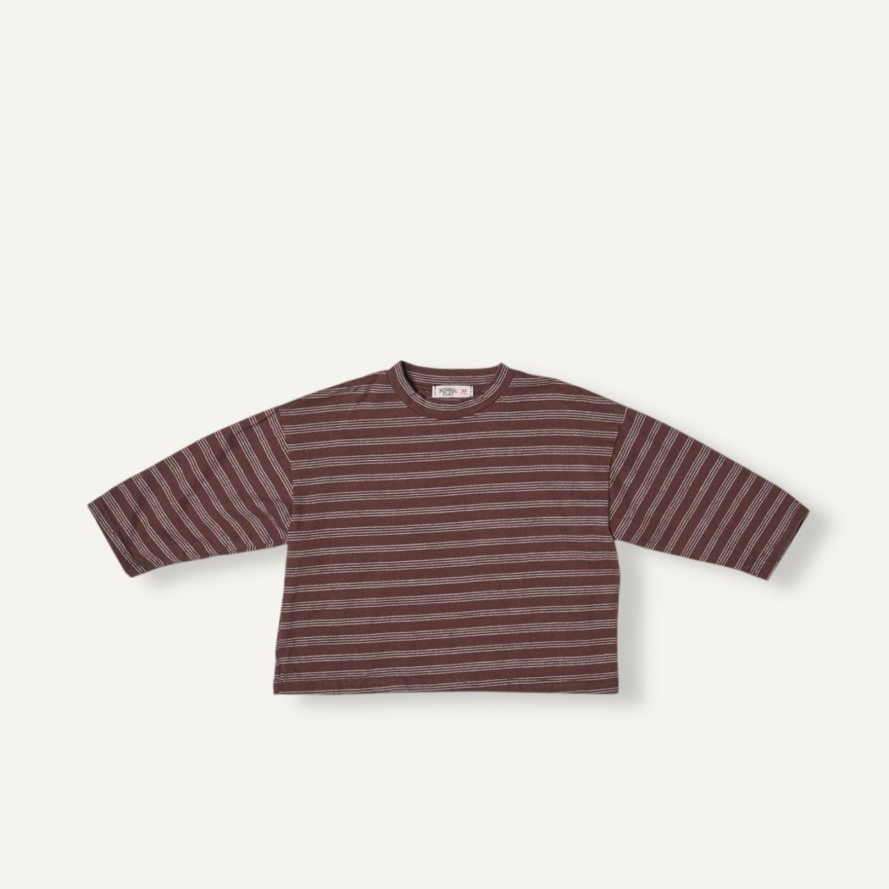 Toddler F25 Stripe Long Sleeve Top and Wide Pants Set (2-8y) - Brown - AT NOON STORE