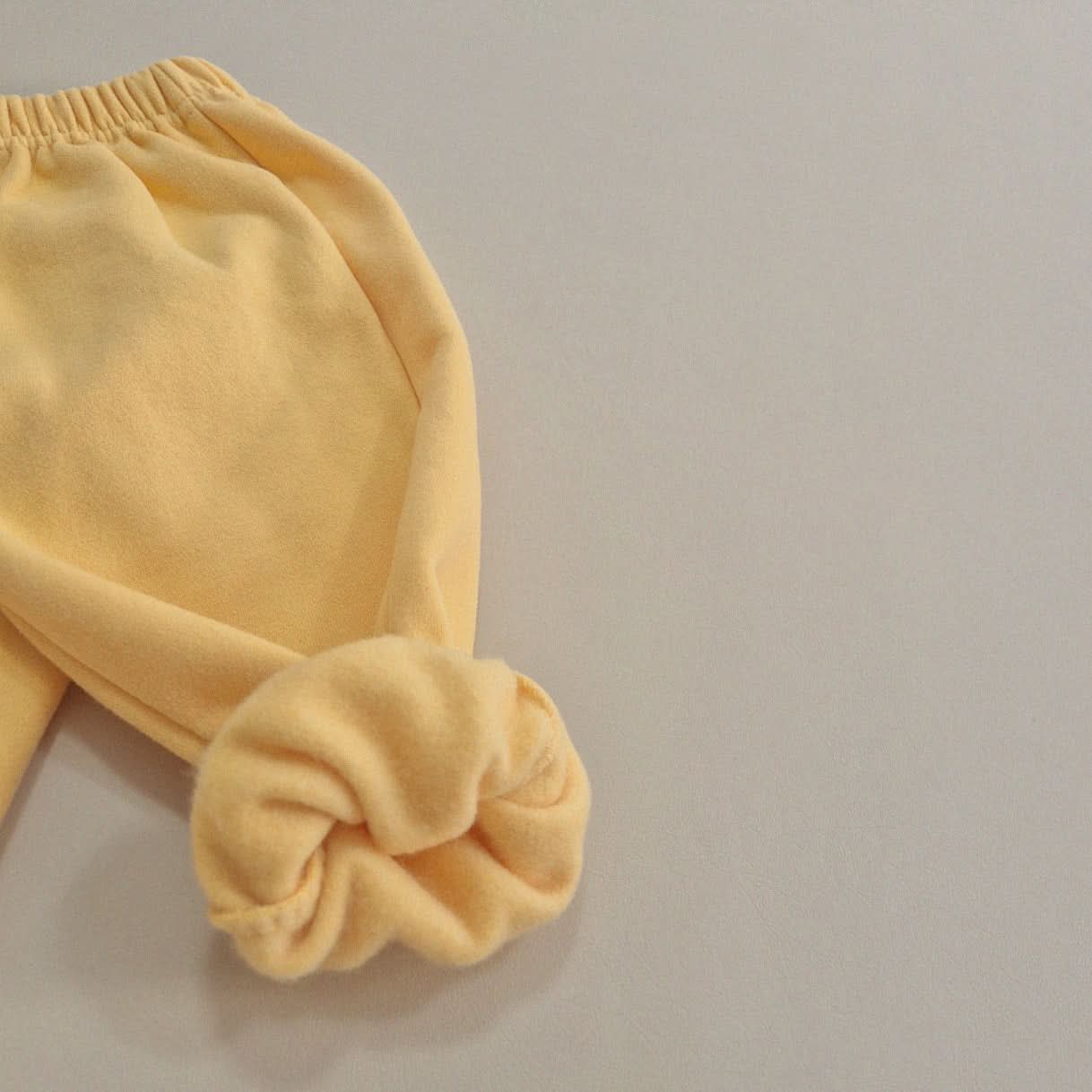 Kids Soy W24 Warm Fleece Zip Up Hoodie and Jogger Pants Set (1-6y) - Cream - AT NOON STORE