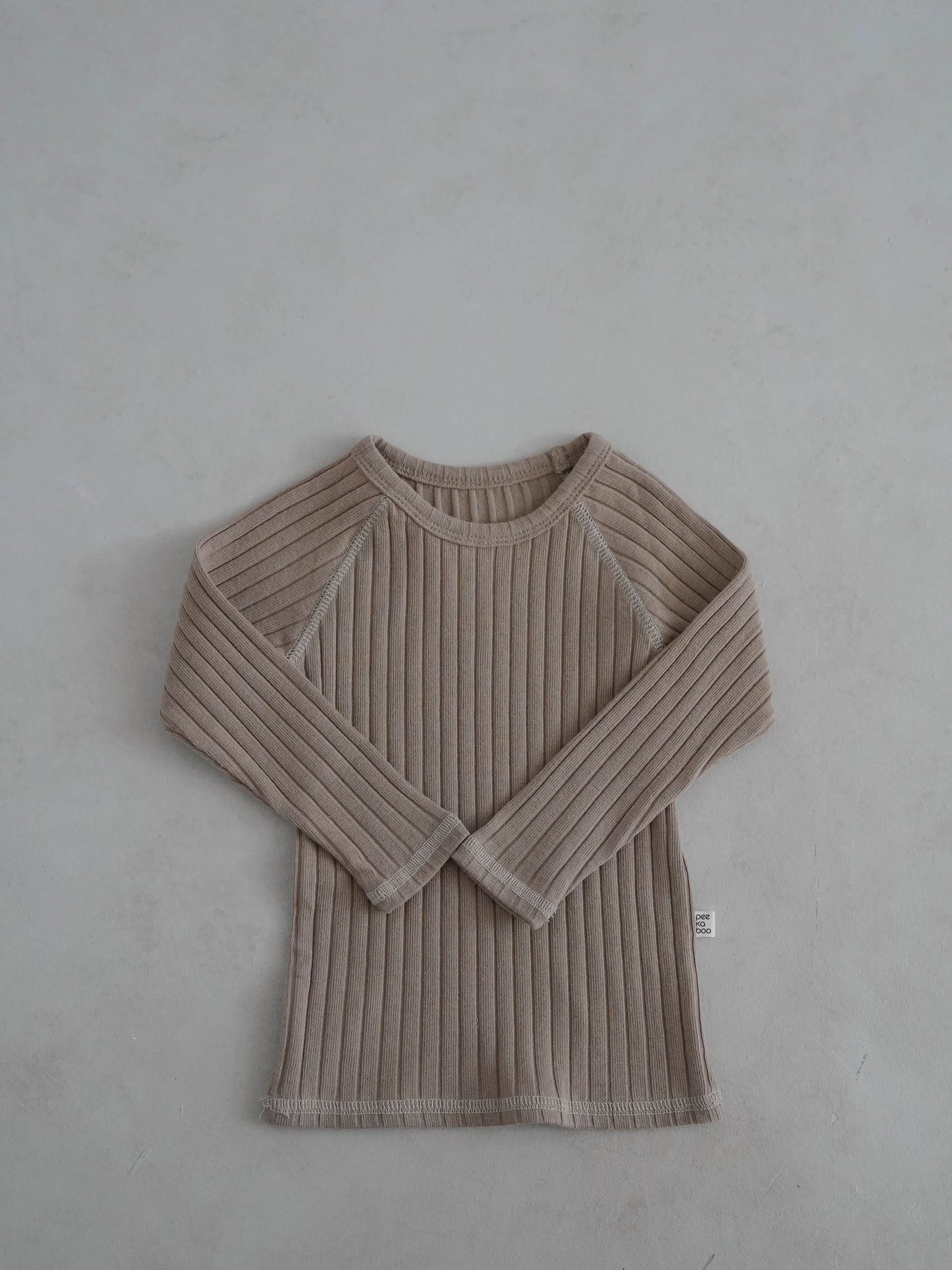 Toddler Stitch Detail Ribbed Top and Pants Set  (1-6y)- Blue - AT NOON STORE