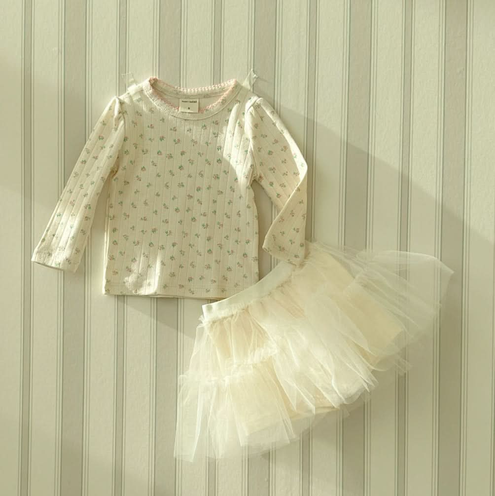 Baby/Toddler S25 Lovely Tutu Skirt (3m-4y) - Ivory - AT NOON STORE