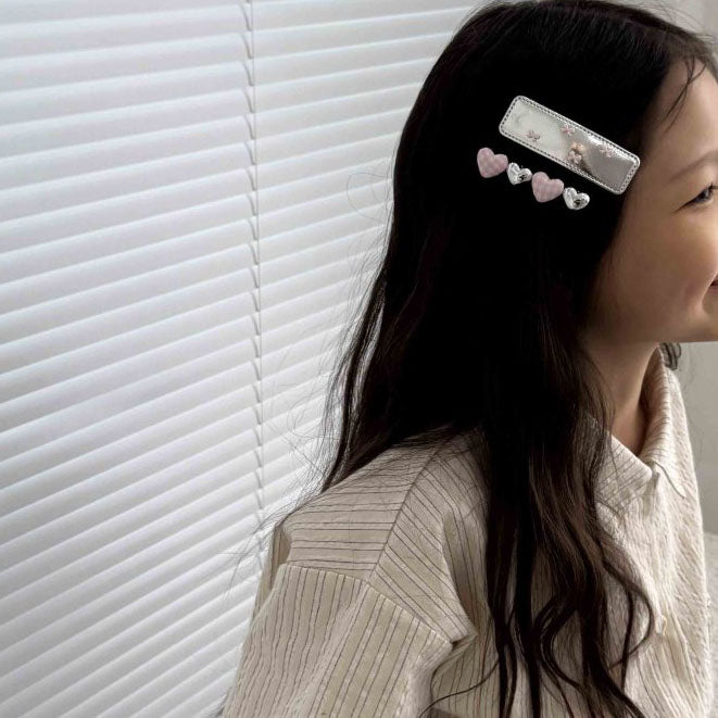 Toddler SS25 Heart Hair Clip Set (2PK )- 2 Colors - AT NOON STORE