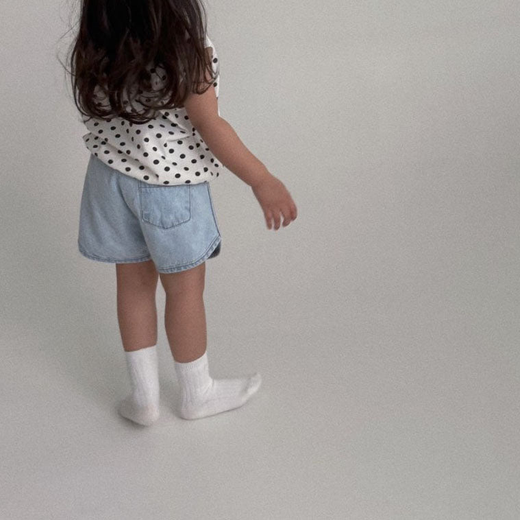 Toddler Bella SS25 Dolphin Hem Denim Shorts (1-6y) - 2 Colors - AT NOON STORE