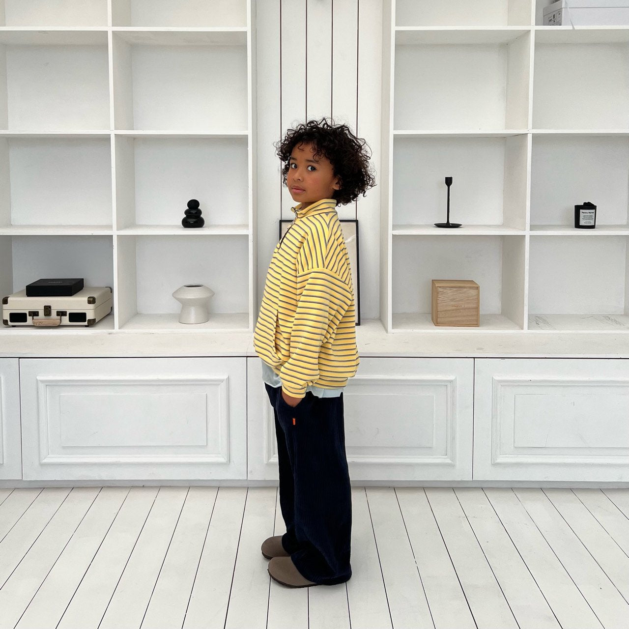 Kids SP26 Ribbed Velour Pull-on Pants (2-7y) - 2 Colors - AT NOON STORE