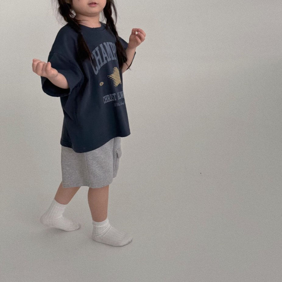 Toddler Bella SS25 Front Pocket Knee-Length Sweat Pants (1-6y) - 2 Colors - AT NOON STORE