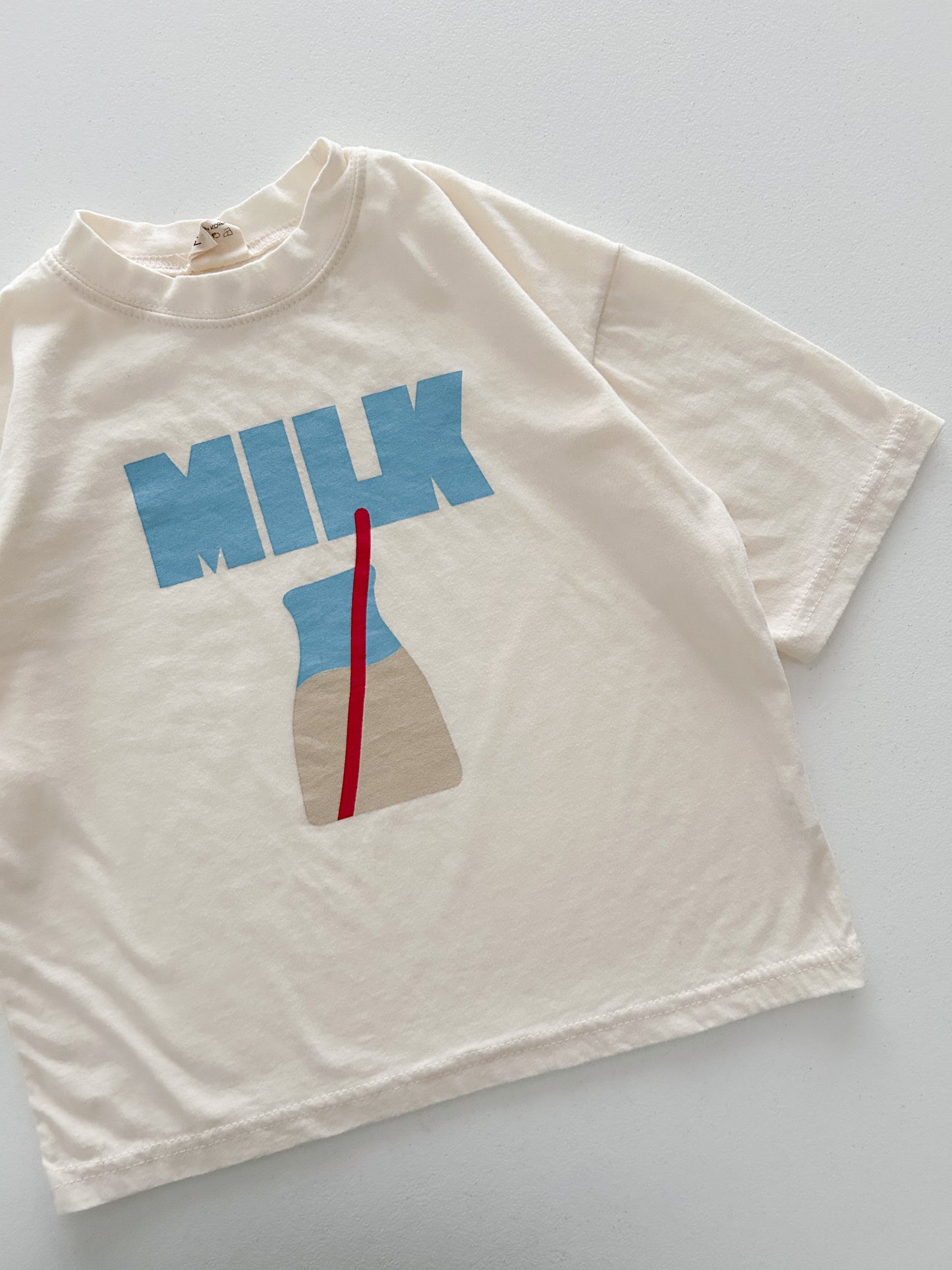 Toddler MILK Oversized Short Sleeve Top (2-8y) - 2 Colors - AT NOON STORE