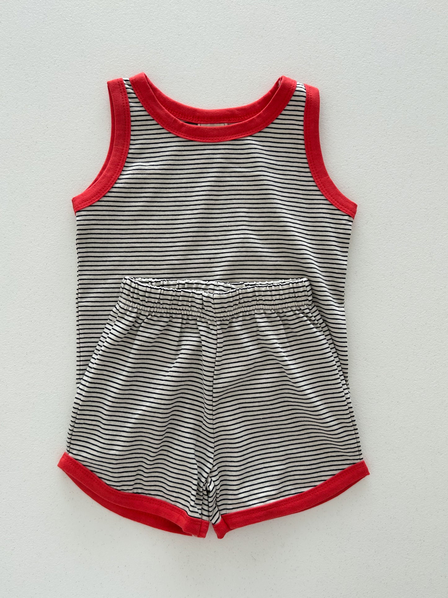 Kids Soy SS25 Stripe Sleeveless Top and Shorts Set (1-6y) - 4 Colors
