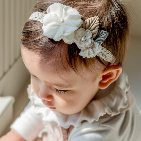 Baby Corsage Lace Headband (3-18m)