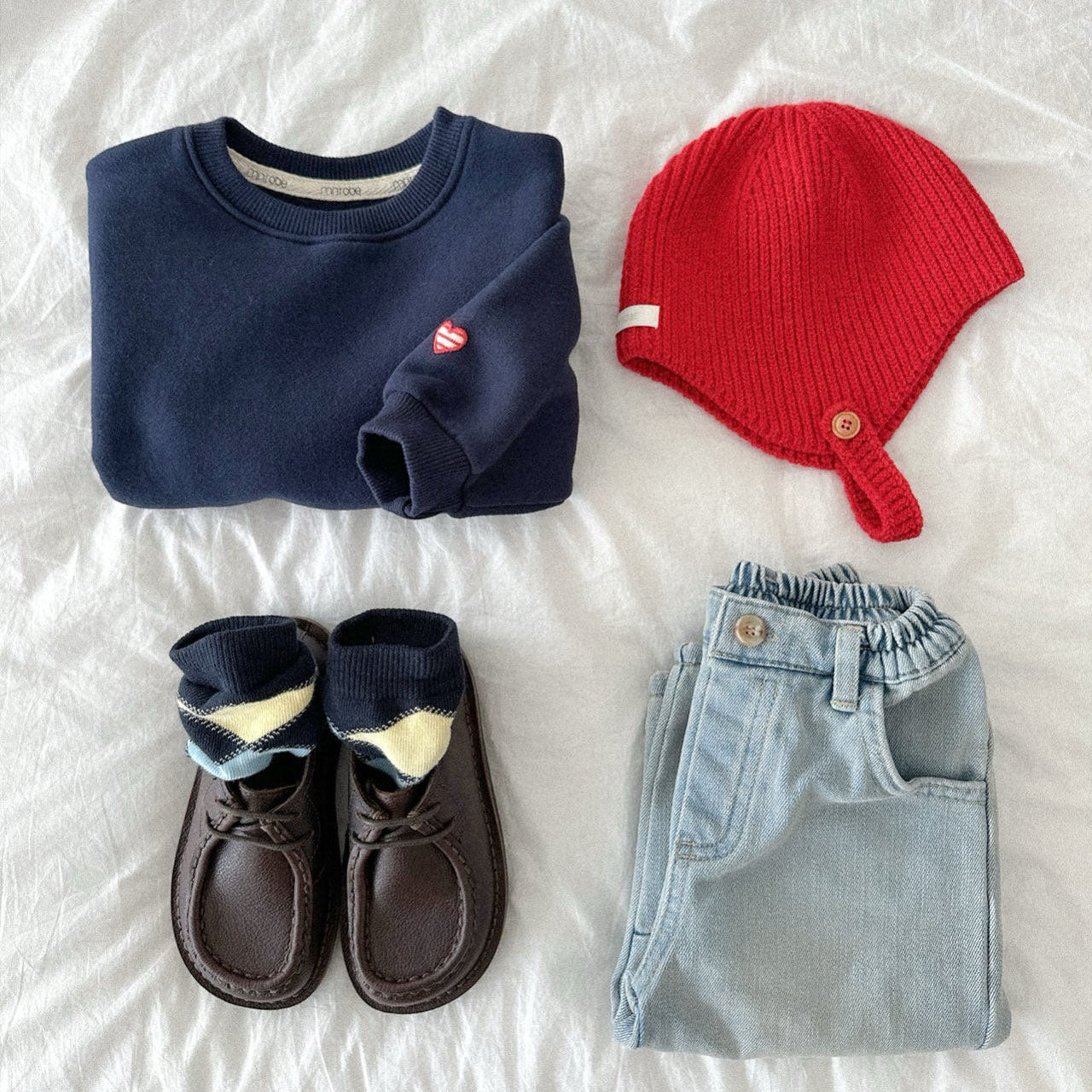 Toddler W25 Darted Denim Pants (10m-4y) - 2 Colors - AT NOON STORE