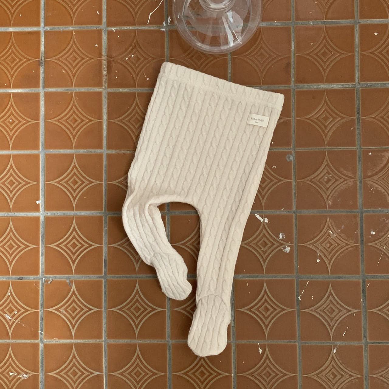 Baby BH Cable Knitted Footed Leggings (3-18m) - 3 Colors - AT NOON STORE