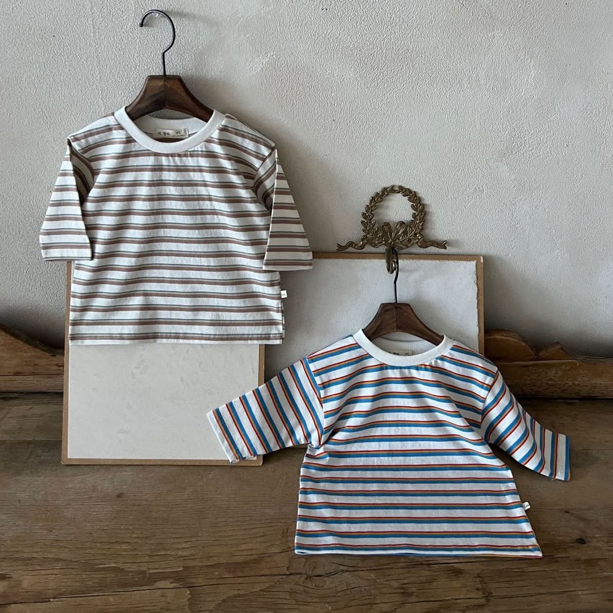 Kids Lala Long Sleeve Stripe Top (1-6y) - 2 Colors - AT NOON STORE
