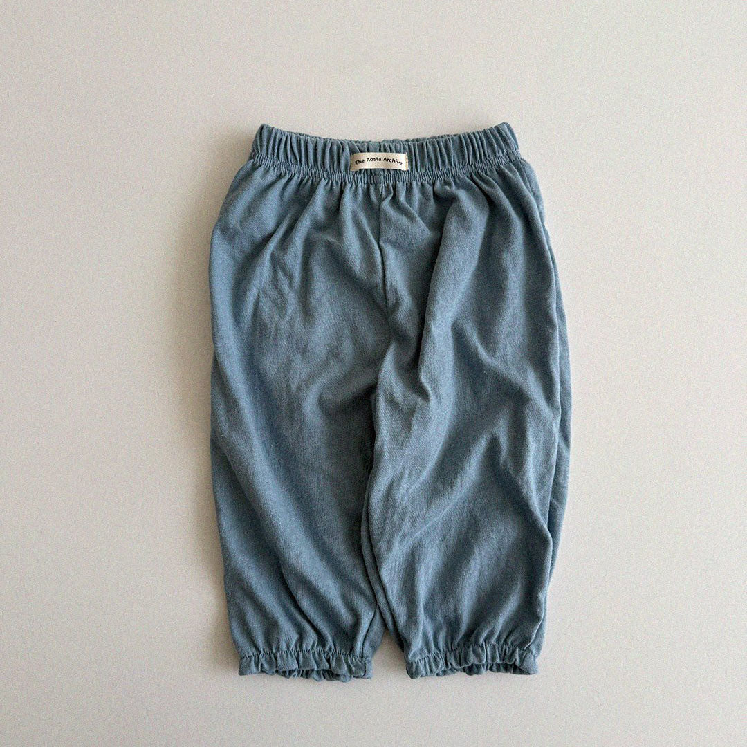 Baby/Toddler Aosta SS25 Cotton Basic Jogger Pants (3m-5y)- 5 Colors - AT NOON STORE