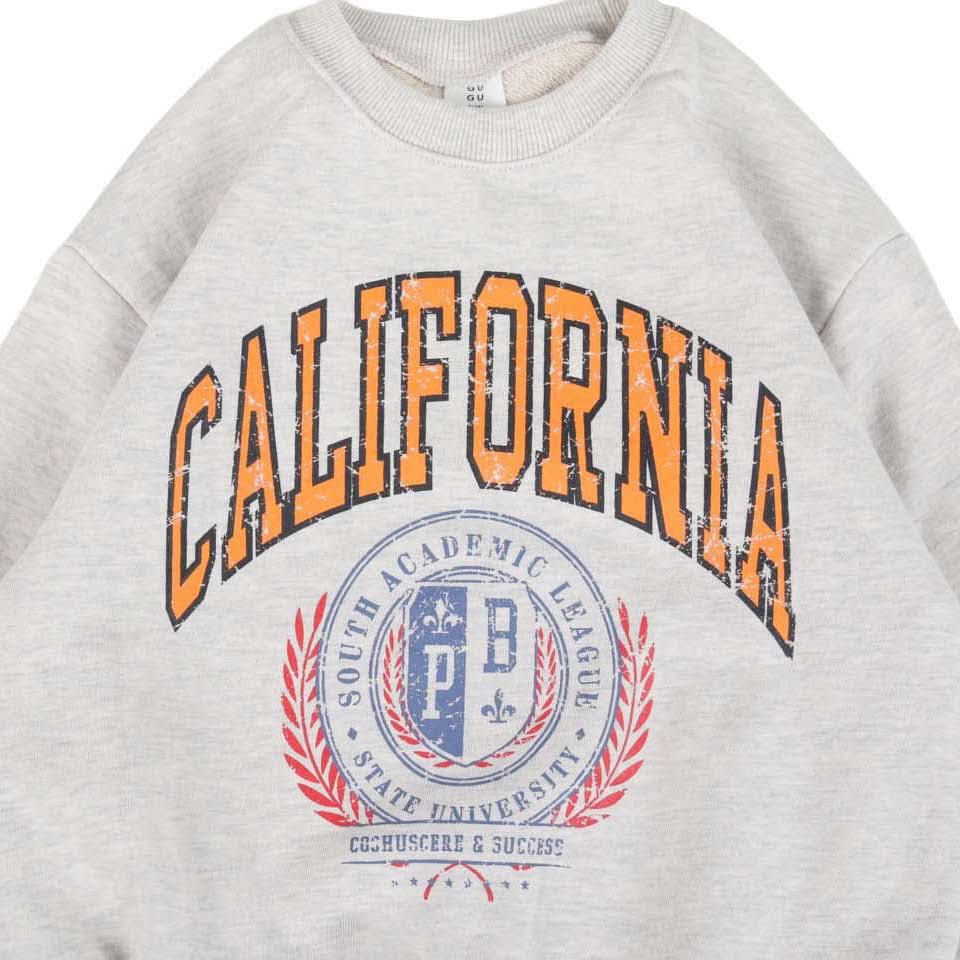 Toddler 'CALIFORNIA' Sweatshirt and Jogger Pants Set (3-8y) - 2 Colors - AT NOON STORE
