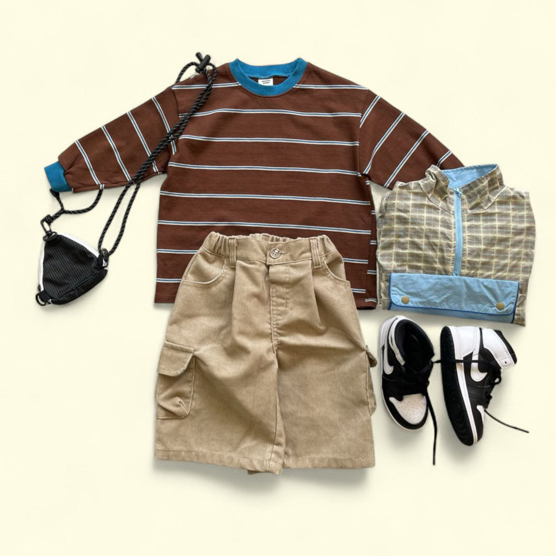 Toddler F25 Garment Dyed Corduroy Cargo Bermuda Shorts (3-7y) - 2 Colors - AT NOON STORE