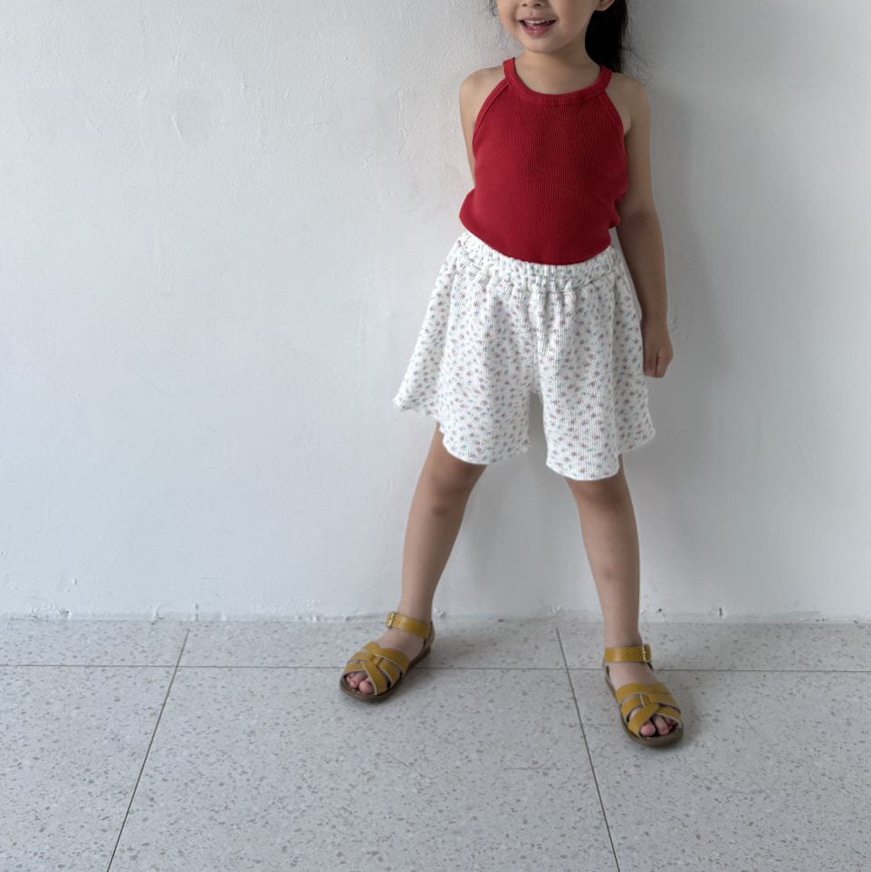 Toddler SS25 Ribbed Halter Neck Sleeveless Top (1-7y) - 3 Colors