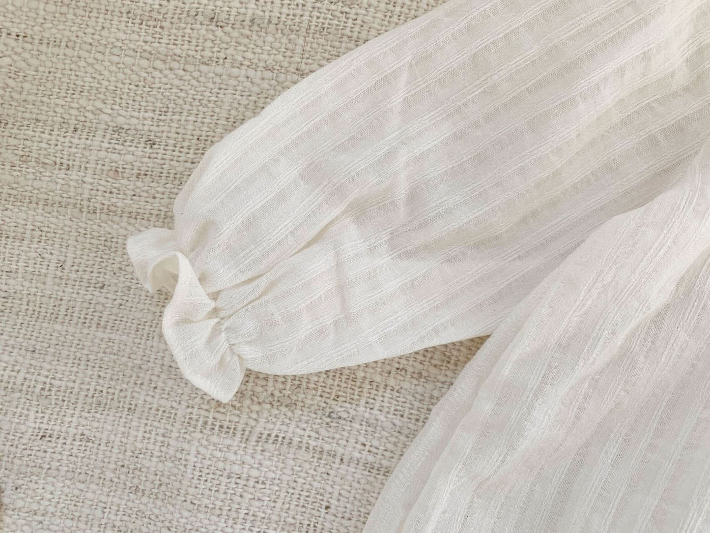 Toddler Ruffle Trim Lace York Dress (1-5y) - Cream - AT NOON STORE