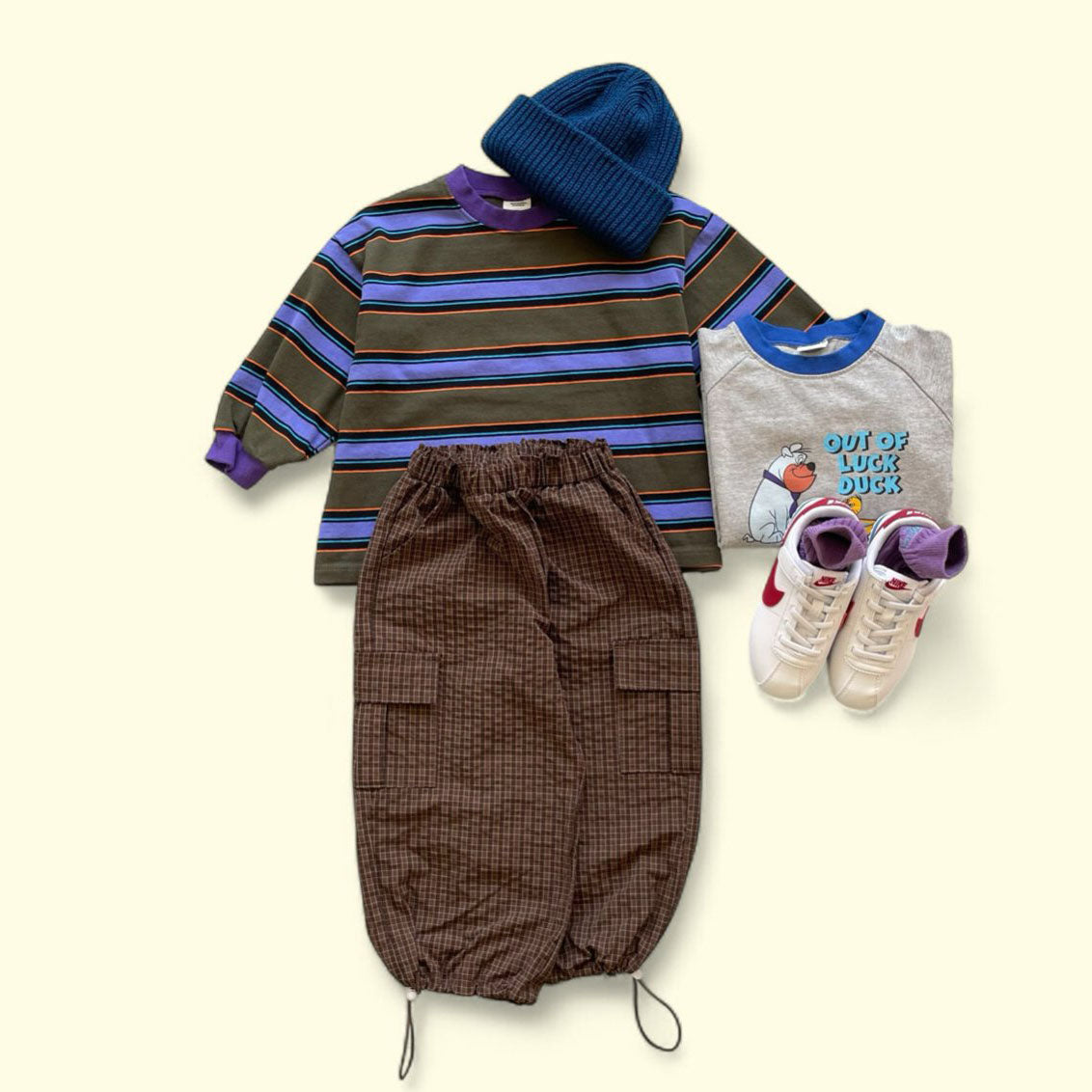 Toddler F25 Retro Stripe Long Sleeve Top (3-7y) - 2 Colors - AT NOON STORE