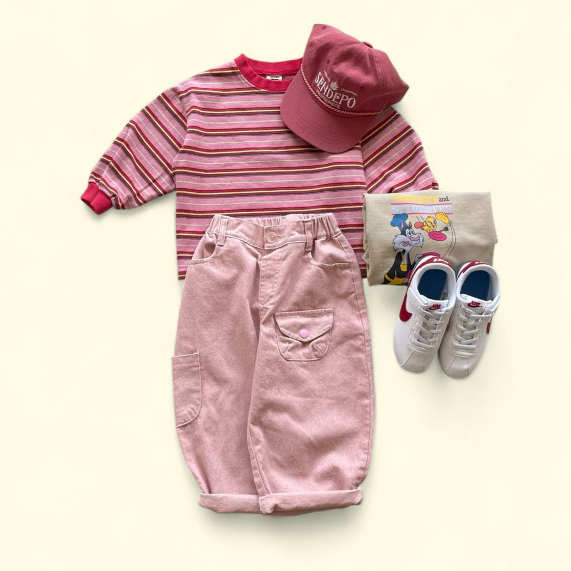 Toddler F25 Retro Stripe Long Sleeve Top (3-7y) - 2 Colors - AT NOON STORE