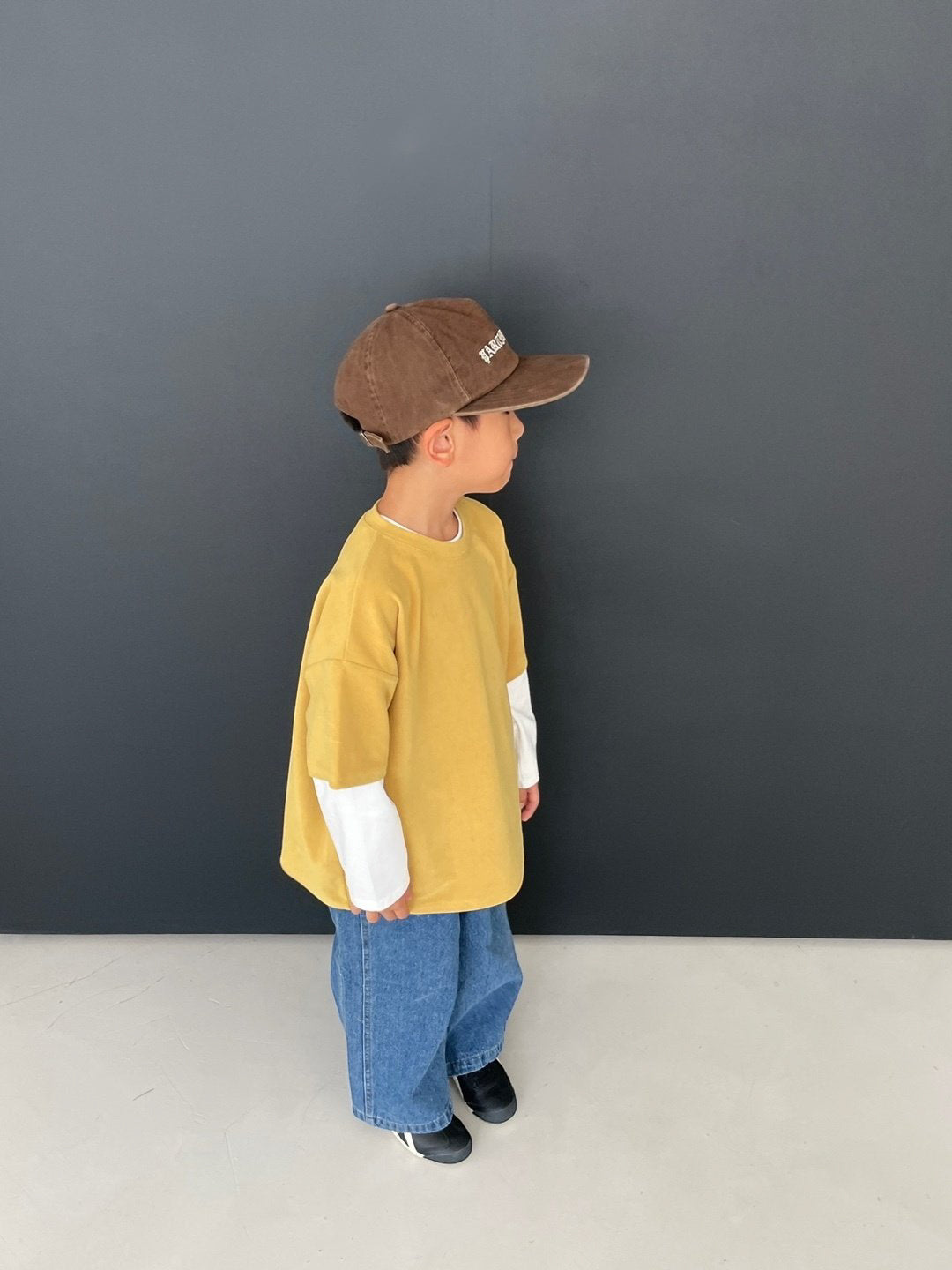 Toddler F25 Velvet Short Sleeve Loose Fit Top (2-7y) - 3 Colors
