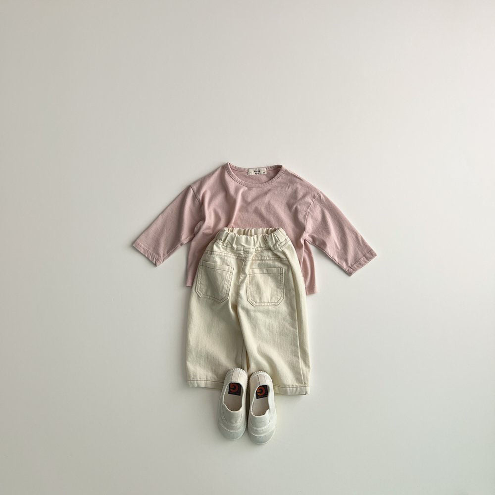 Toddler F25 Long Sleeve Basic Top (1-6y) - 5 Colors - AT NOON STORE