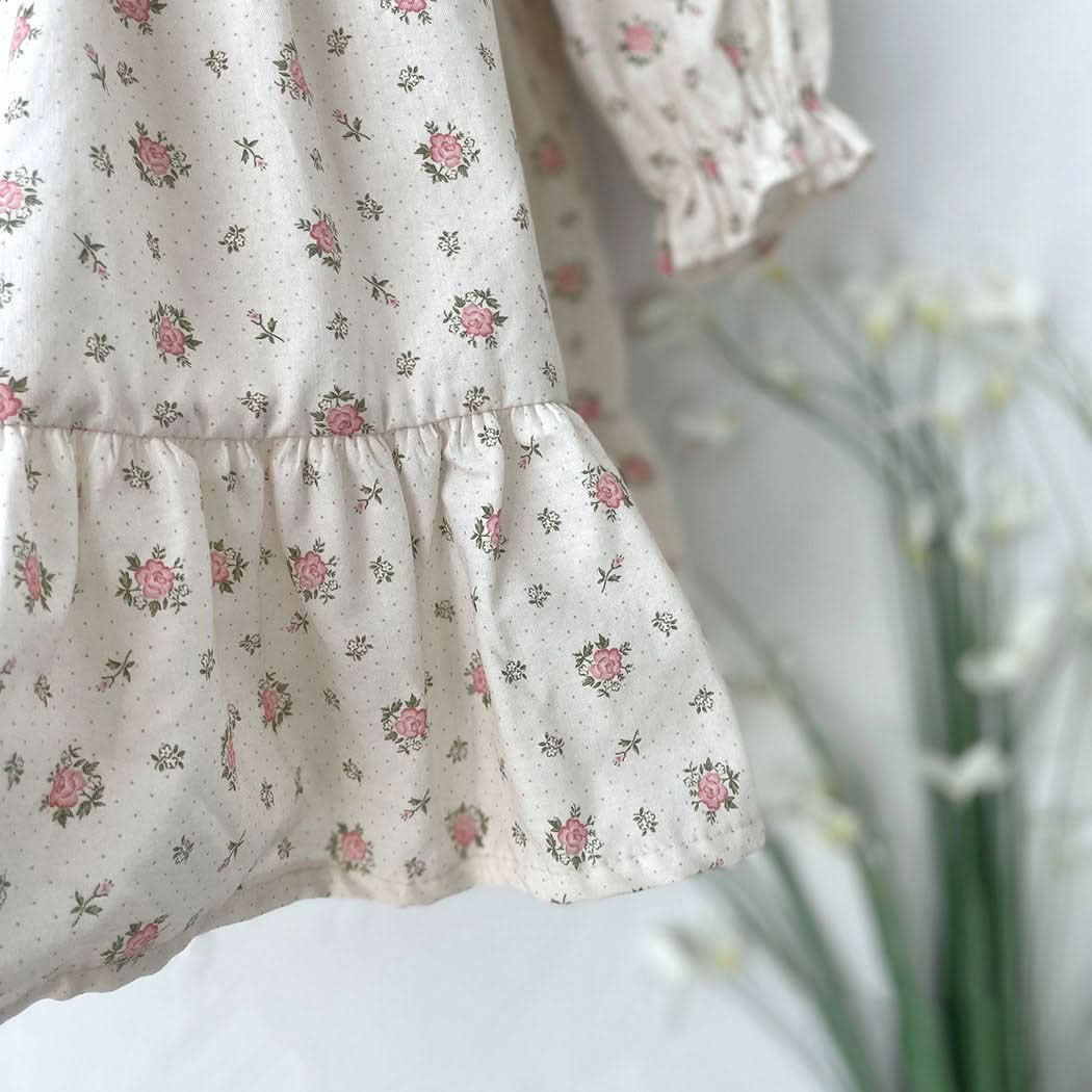 Toddler Milk Ella Smocked Bodice Dress (3m-5y) - Coral - AT NOON STORE