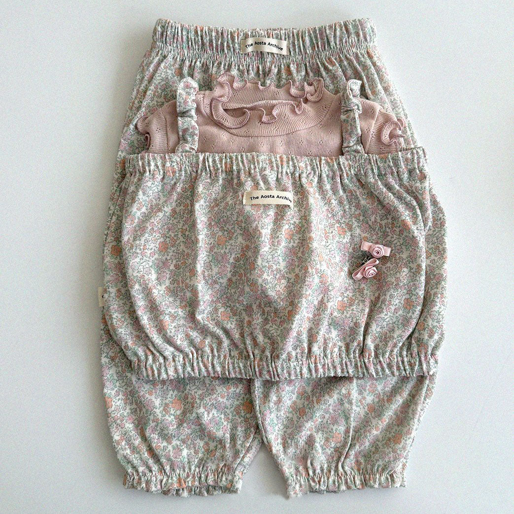 Baby/Toddler Aosta SS25 Cotton Elastic Strap Cropped Tank Top (1-7y)- 2 Colors - AT NOON STORE