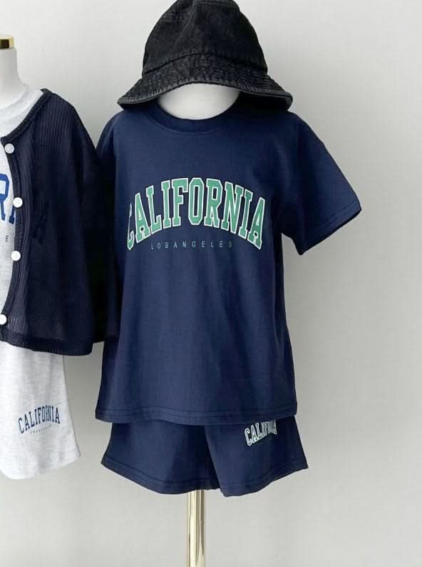 Kids CALIFORNIA T-Shirt and Shorts Set (2-7y) - 3 Colors - AT NOON STORE