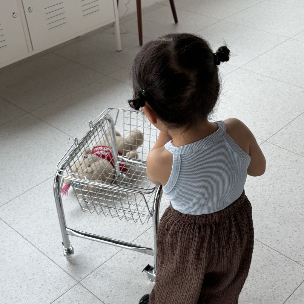 Toddler SS25 Ribbed Halter Neck Sleeveless Top (1-7y) - 3 Colors - AT NOON STORE