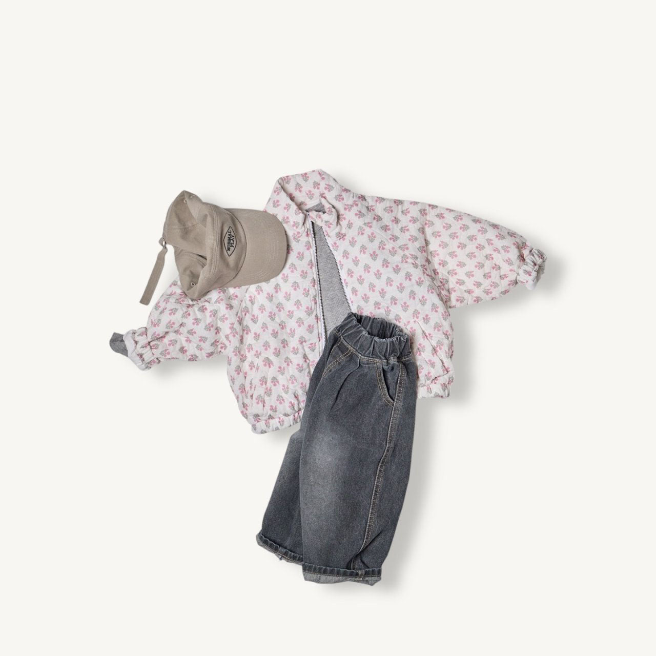Toddler F25 Floral Padded Bomber Jacket (2-8y) - 2 Colors - AT NOON STORE