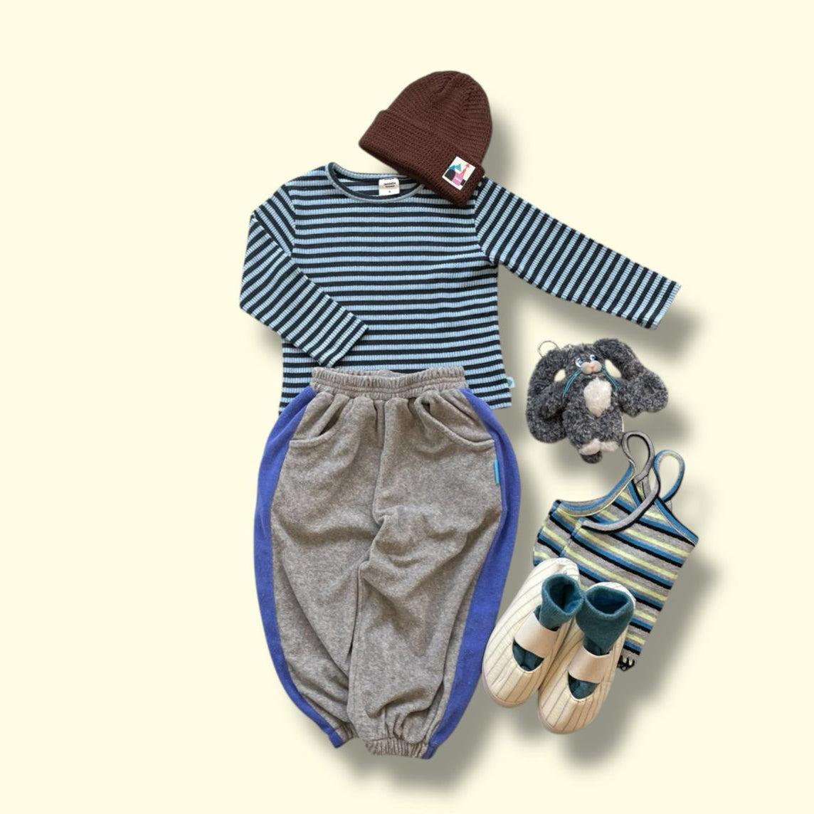 Toddler SP26 Terry Cloth Colorblock Jogger Pants (3-7y) - 2 Colors - AT NOON STORE