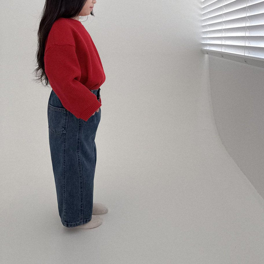 Toddler Bella F25 Stitch Detail Denim Pants (1-6y) - Denim