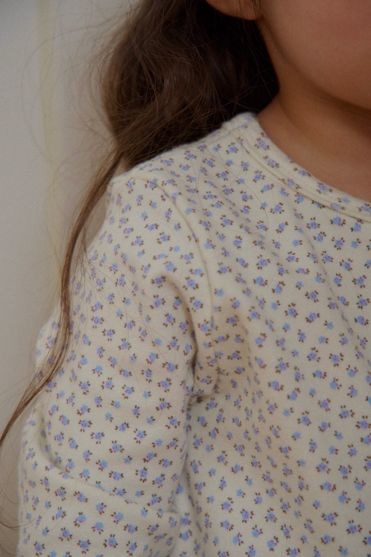 Kids F25 Floral Long Sleeve Top and Pants Set (1-6y) - Floral Ivory - AT NOON STORE