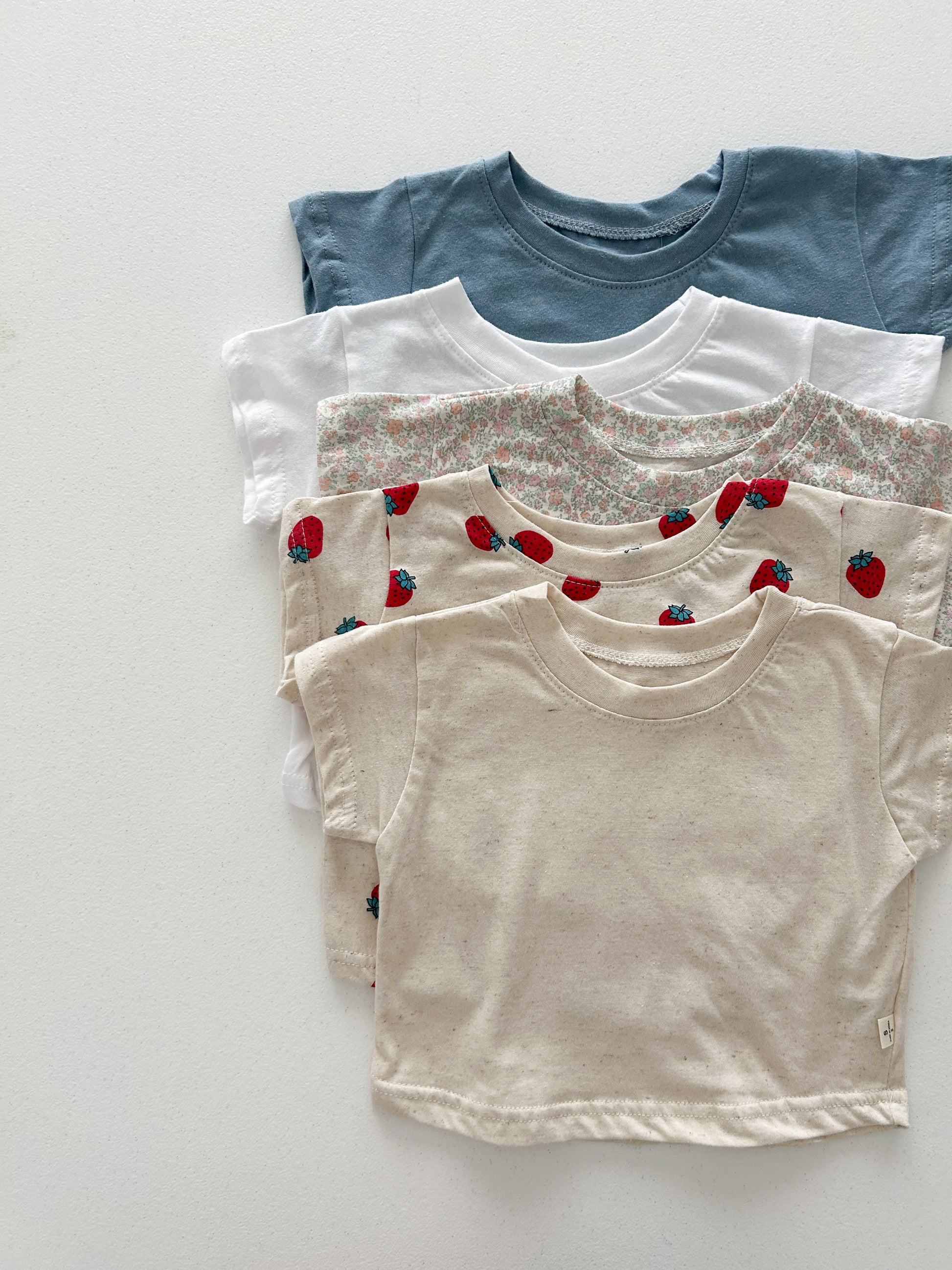 Baby/Toddler Aosta SS25 Cotton Basic Tee  (3m-5y)- 5 Colors - AT NOON STORE