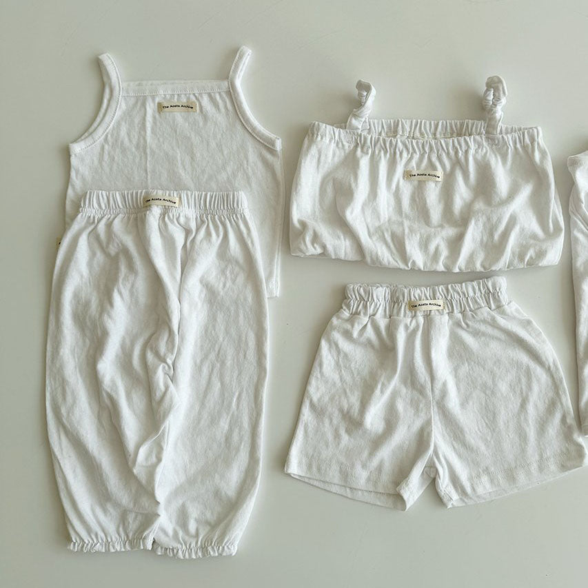 Baby/Toddler Aosta SS25 Linen Cotton Noodle Strap Top (3m-5y)- 5 Colors - AT NOON STORE