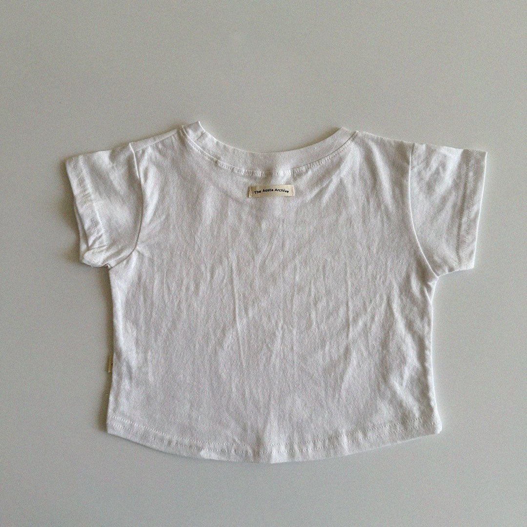 Baby/Toddler Aosta SS25 Cotton Basic Tee  (3m-5y)- 5 Colors - AT NOON STORE