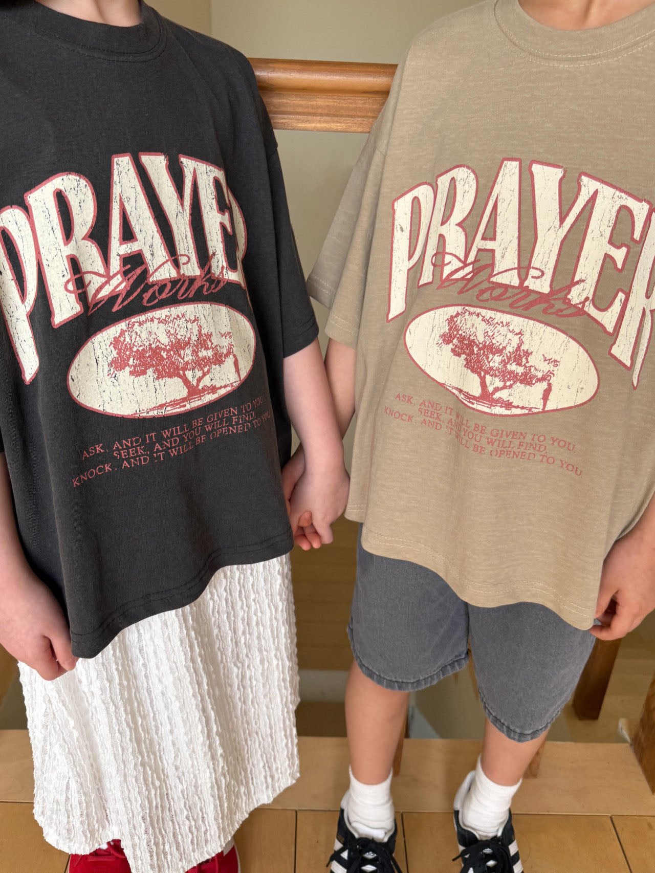 Kids SS25 Prayer Works Loose Fit Short Sleeve Top (2-8y) - 2 Colors