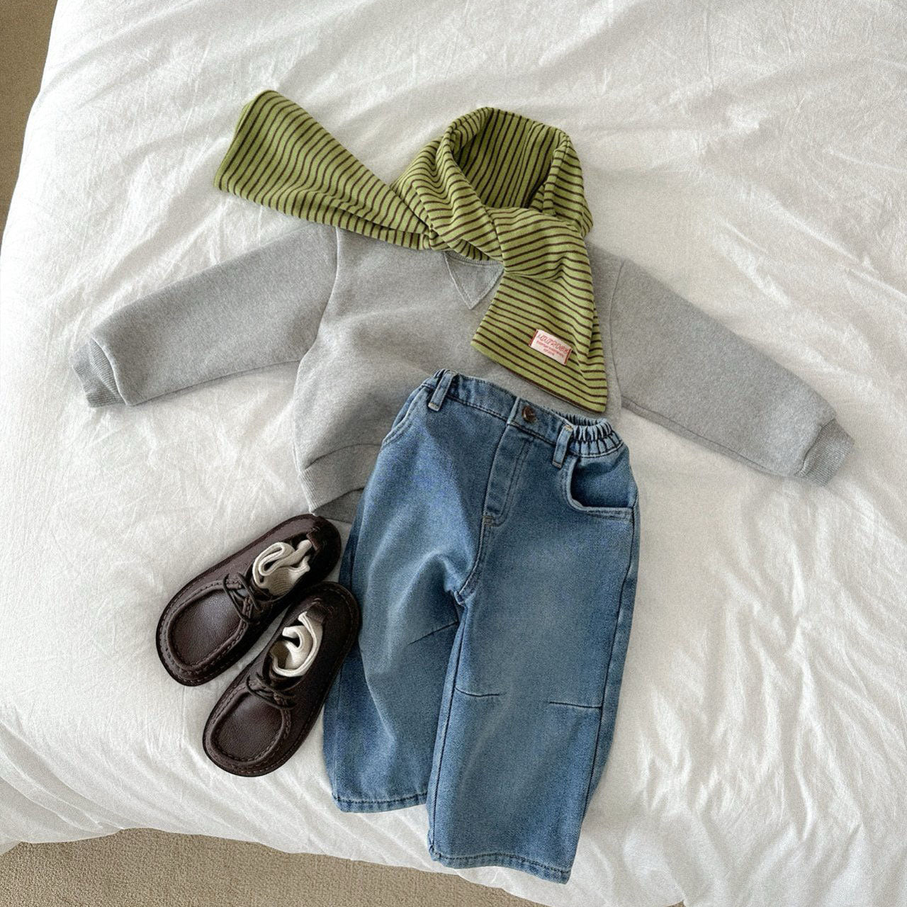 Toddler W25 Triangular Inset Sweatshirt (10m-4y) - 3 Colors - AT NOON STORE
