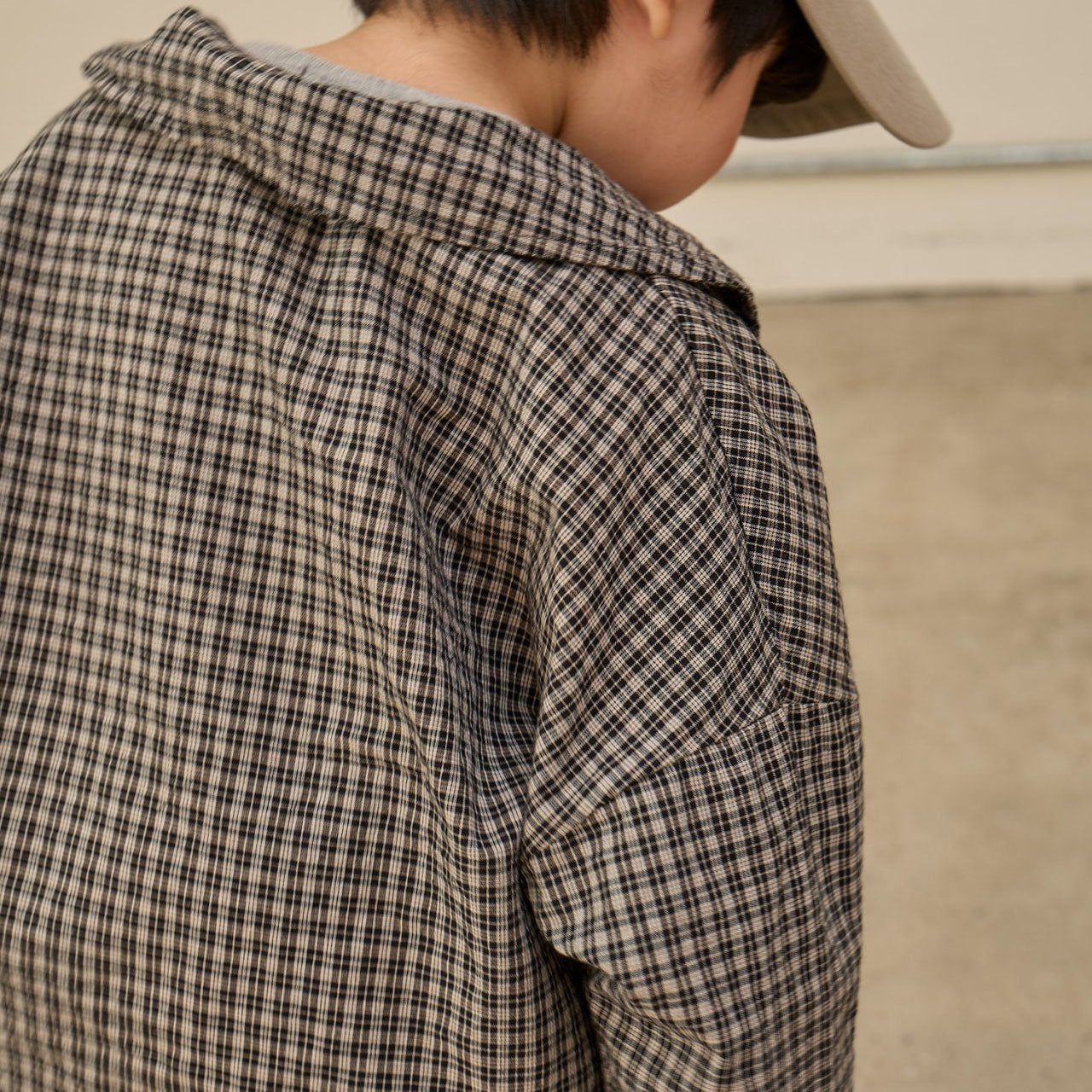 Toddler F25 Plaid Shirt (2-8y) - Black - AT NOON STORE