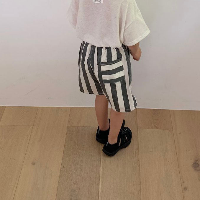 Toddler SS26 Stripe Shorts (1-7y)- 3 Colors